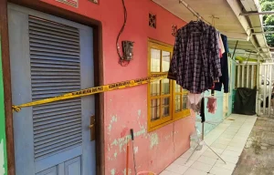 Kontrakan TKP Pembunuhan Istri Oleh Suami