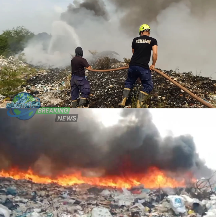 tpa heuleut majalengka terbakar