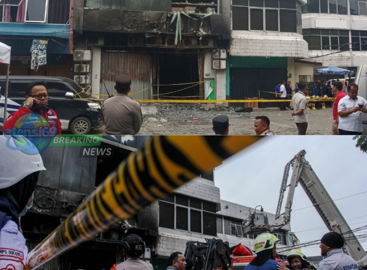 kebakaran gedung Terra Drone